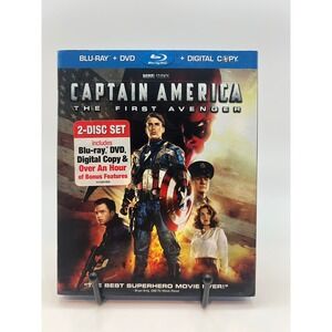 Captain America The First Avenger Blu Ray DVD Digital Copy 2 Disc Set Marvel